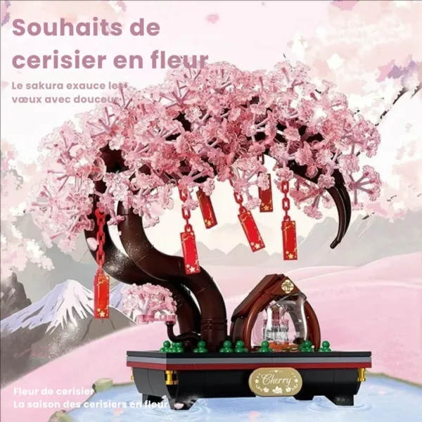 Lego bonsai cerisier japonais décoratif – Image 2