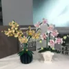 Lego orchidée asiatique tiges incurvées floraison dense