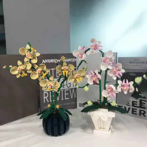 Lego orchidée asiatique tiges incurvées floraison dense