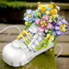 Lego orchidée sneakers design floral original – Cadeau déco unique et créatif pour fleurir votre intérieur