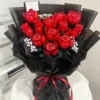 Lego rose rouges en tiges réalistes