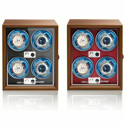 Remontoir automatique 4 montres bois