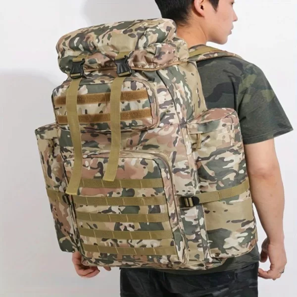 Sac militaire montagne 100L compact – Ultra résistant et étanche pour randonnées et expéditions longues durée – Image 5