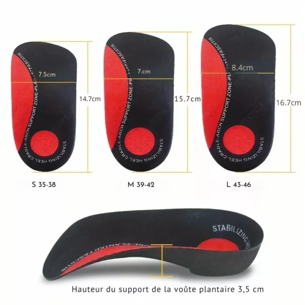 Semelle ergonomique sport soutien talon – Image 4