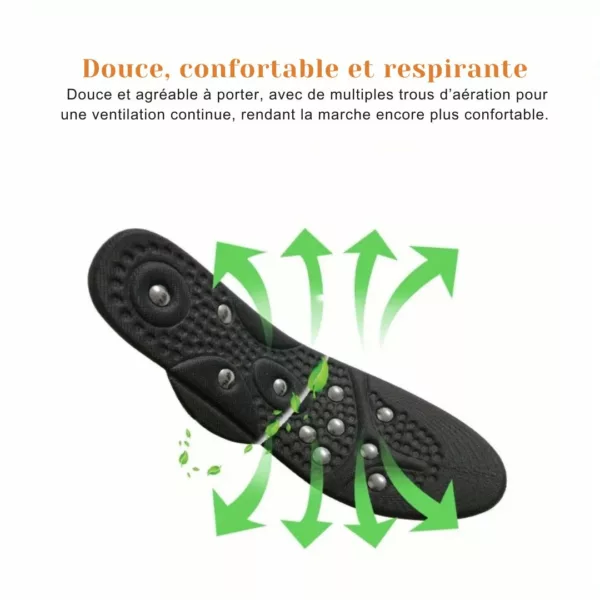 Semelle magnétique massage réflexologie plantaire – Image 2