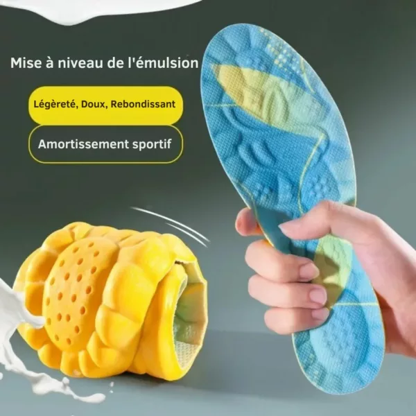 Semelle orthopédique confort latex respirant – Soulage les douleurs plantaires et absorbe les chocs au quotidien – Image 2