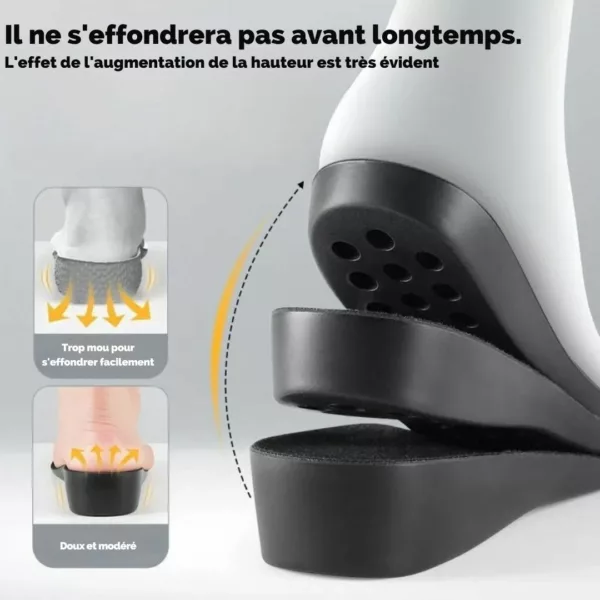 Semelle rehaussante incurvée invisible – Image 2