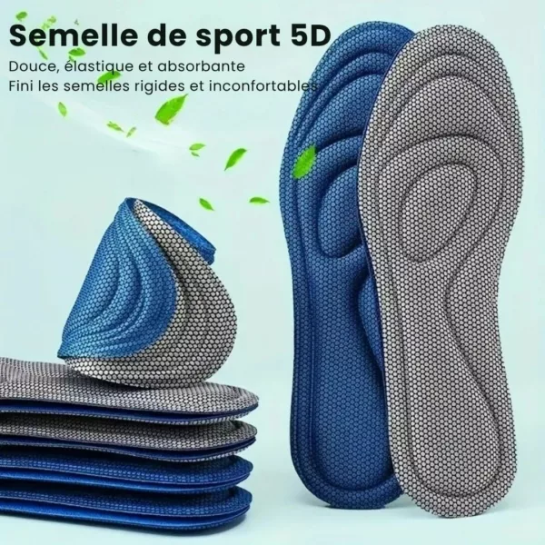 Semelle respirante soutien pied complet – Soulage les douleurs plantaires, absorbe les chocs, confort longue durée – Image 4