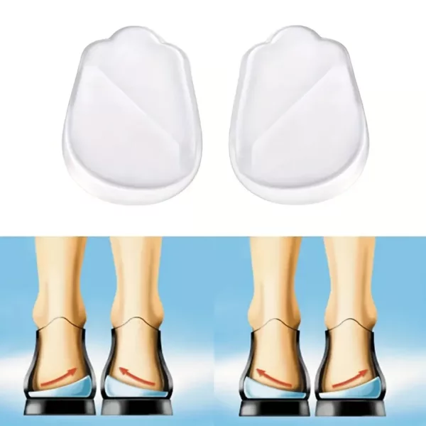 Talonnettes correctrices gel jambe arquée – Soulagez vos douleurs, réalignez vos jambes naturellement
