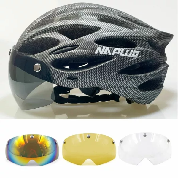 Casque vélo LED visière interchangeable – Image 8