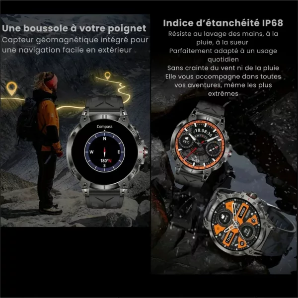 Montre militaire connectée gps robuste – Image 2