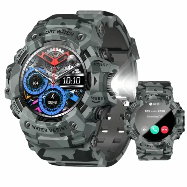 Montre militaire connectée sport USB – Étanche, cardio, GPS intégré – Idéale entraînement intensif et outdoor – Image 4
