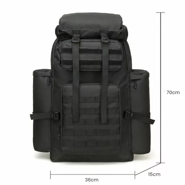 Sac militaire montagne 100L compact – Ultra résistant et étanche pour randonnées et expéditions longues durée – Image 3