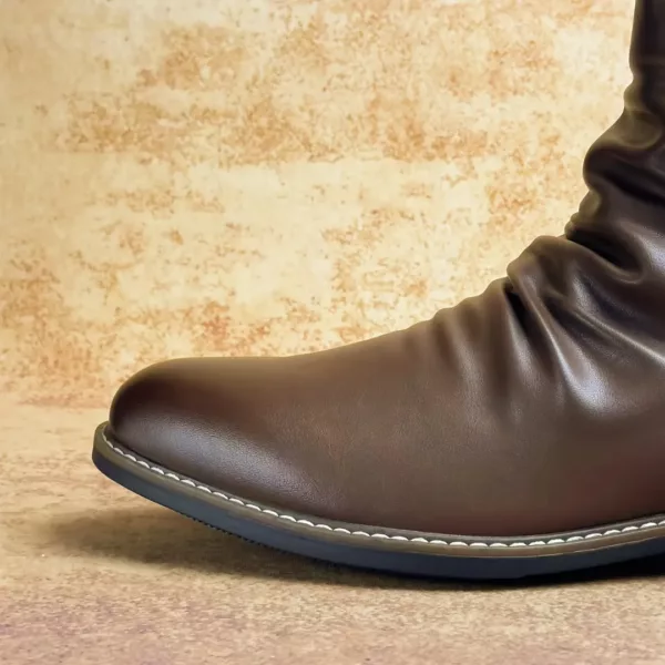 Bottes moto homme montantes zippées – Image 6