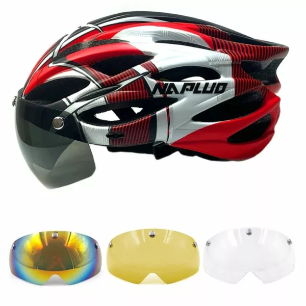 Casque vélo LED visière interchangeable – Image 7