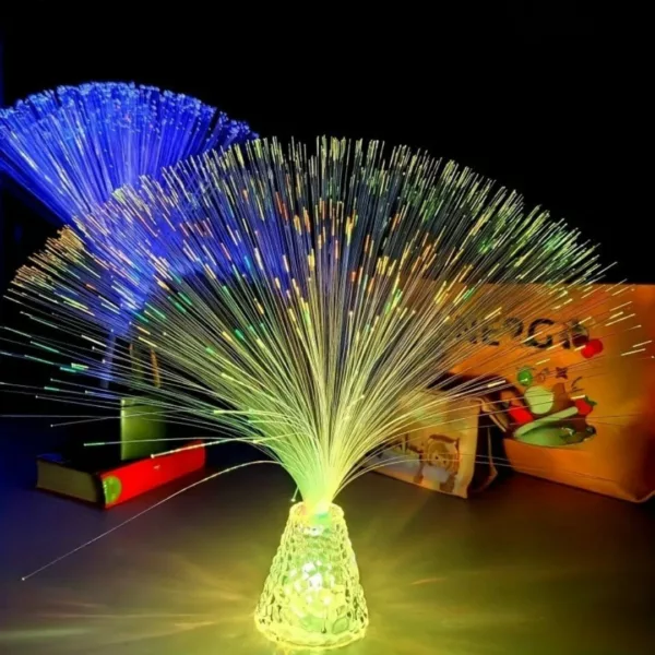 Lampe décorative fibre optique ondulée – Image 9