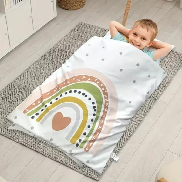 Sac de couchage enfant doux pliable – Confort ultra moelleux, facile à transporter pour les nuits paisibles partout – Image 10