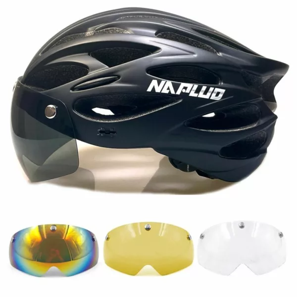 Casque vélo LED visière interchangeable – Image 6