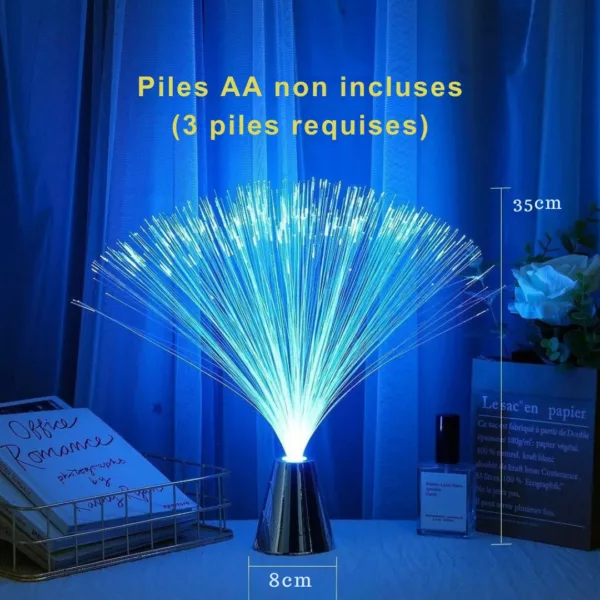 Lampe fibre optique base conique – Image 3