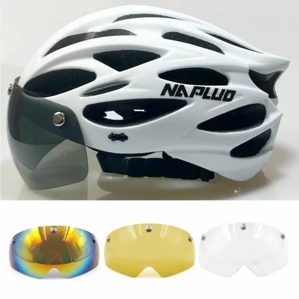 Casque vélo LED visière interchangeable – Image 5