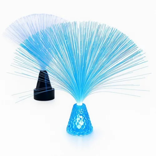 Lampe décorative fibre optique ondulée