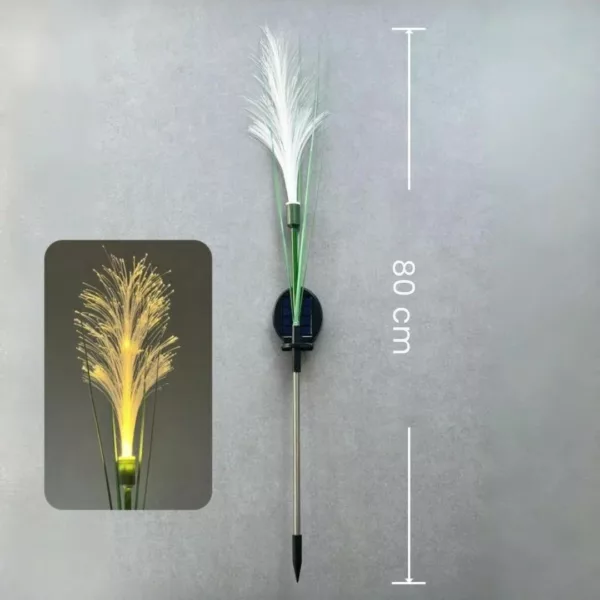Lampe solaire fibre optique roseau – Image 3