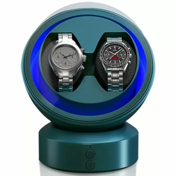 Remontoir double montre silencieux LED – Préserve vos montres automatiques avec élégance et discrétion – Image 2