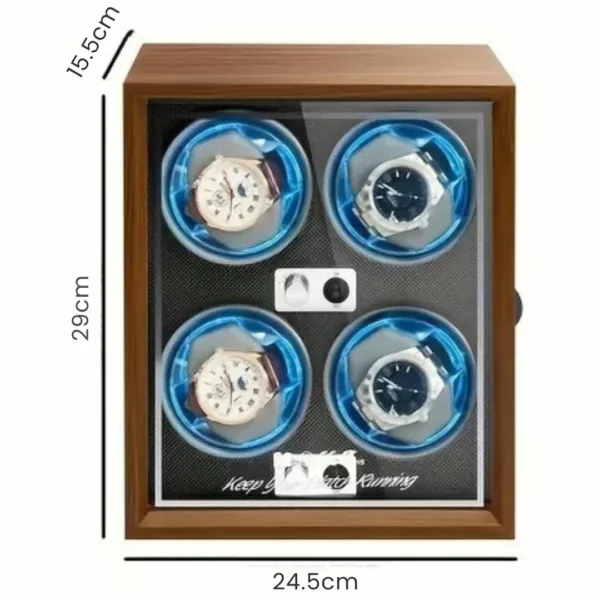 Remontoir automatique 4 montres bois – Image 3