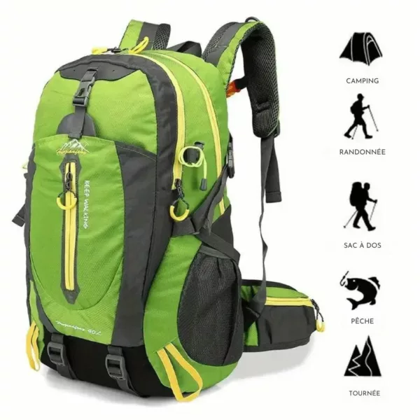 Sac à dos randonnée homme escalade robuste – Image 2