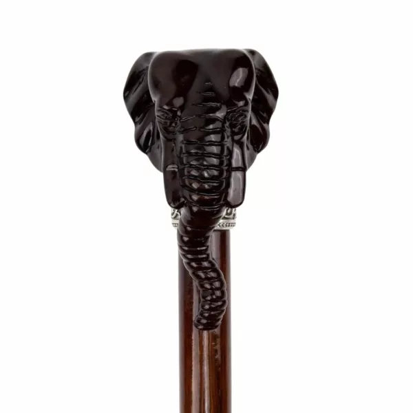 Canne éléphant sculpté style cosplay – Accessoire original et élégant pour costumes, déguisements ou collection artisanale – Image 2