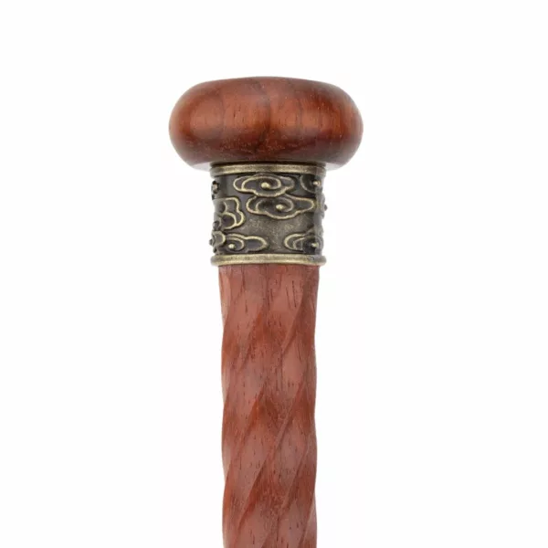 Canne traditionnelle bois frêne sculpté – Image 4