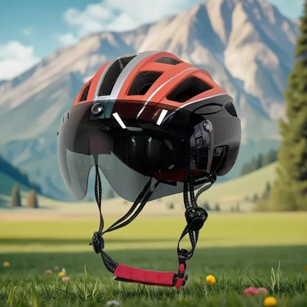 Casque vélo route visière amovible – Image 5