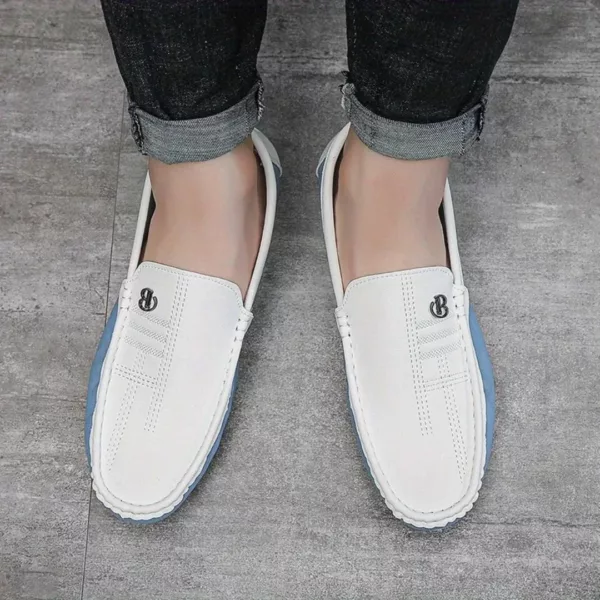 Chaussure bateau homme bicolore style yacht – Image 3
