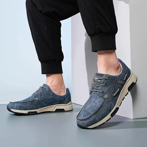 Chaussure bateau homme confort semelle sport – Image 12