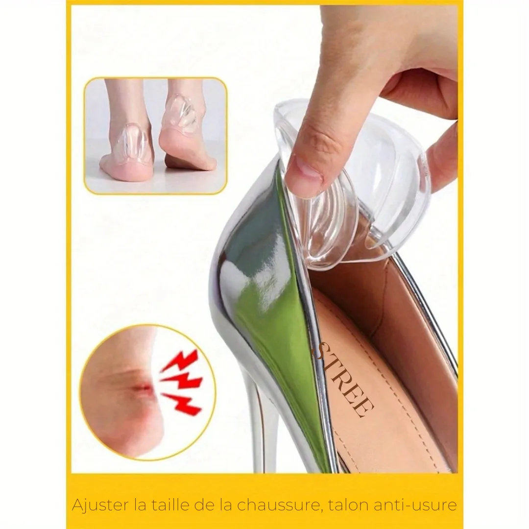 Coussinet gel correcteur orteils transparent – Soulage les douleurs, aligne les orteils, invisible dans vos chaussures – Image 2