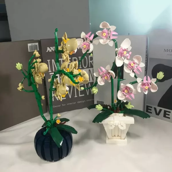 Lego orchidée asiatique tiges incurvées floraison dense – Image 3
