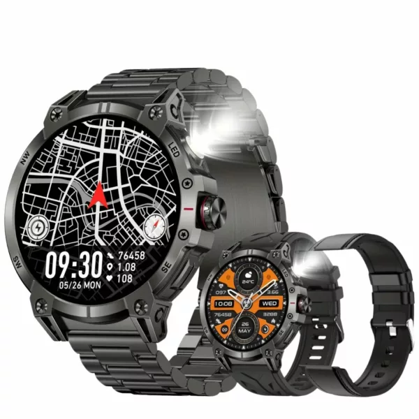 Montre militaire connectée gps robuste