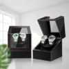Remontoir montre double USB silencieux – Préserve vos montres automatiques sans bruit – Design élégant et compact