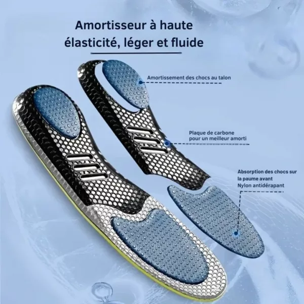 Semelle sport antichoc haute élasticité – Confort extrême, absorbe les chocs, idéale pour course et longues marches – Image 9