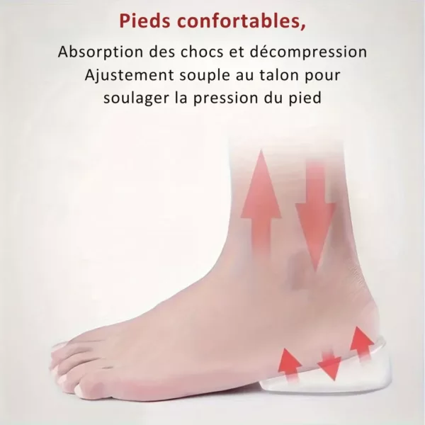Semelle talonnette gel transparent souple – Image 11