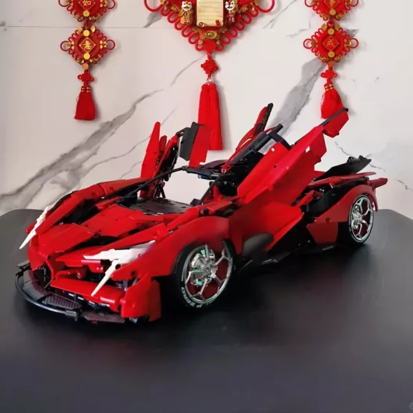 Lego technic voiture Veneno noir et rouge – Image 2