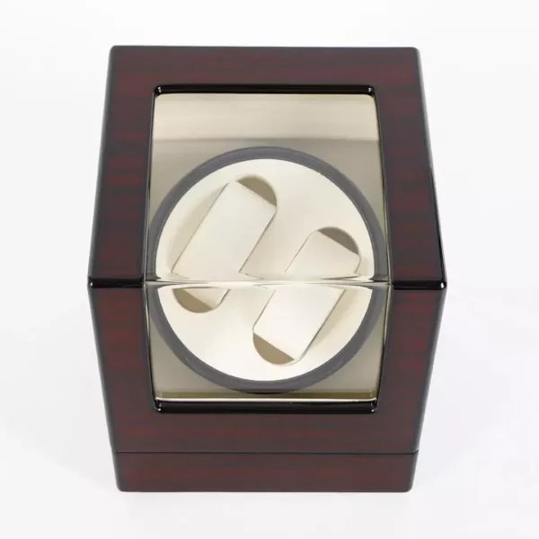 Remontoir automatique montre bois vitré – Préserve vos montres avec élégance – Mécanisme silencieux et design haut de gamme – Image 2