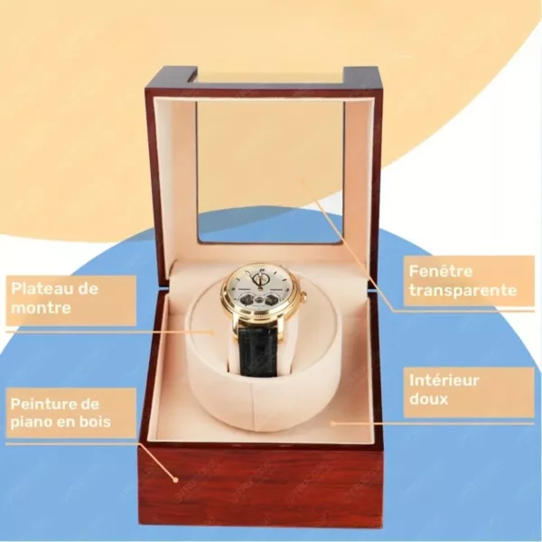 Remontoir automatique montre format mini – Gain de temps & élégance pour montres toujours prêtes – Image 4