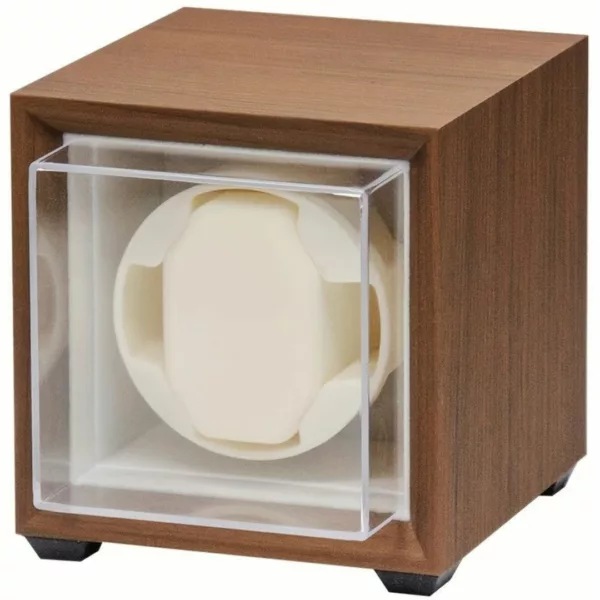 Boîte remontoir montre bois silencieuse – Écrin élégant et silencieux pour montres automatiques – Préserve précision et style