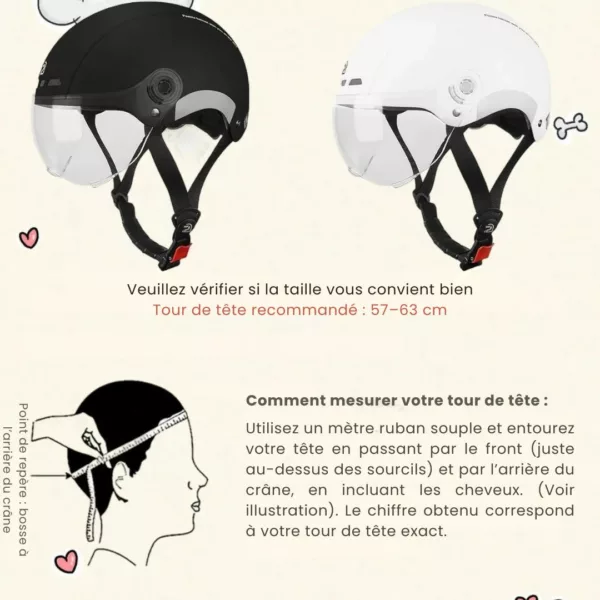 Casque vélo électrique visière intégrée – Image 5