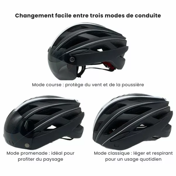 Casque vélo route visière amovible – Image 6