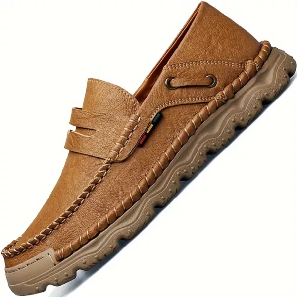 Chaussure bateau homme cuir casual souple – Image 3