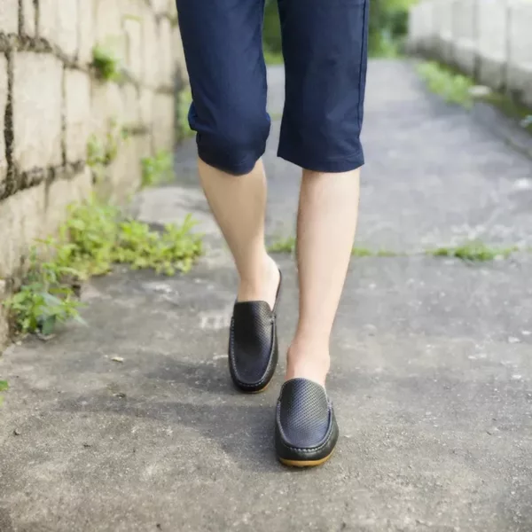 Chaussure bateau homme dos ouvert été – Image 6