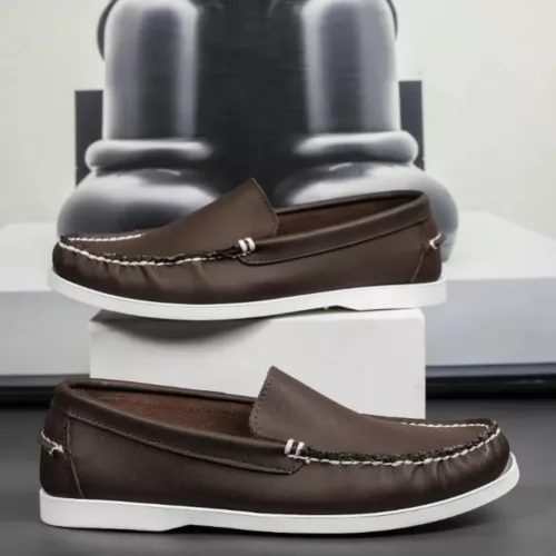 Chaussure bateau homme semelle contrastée casual