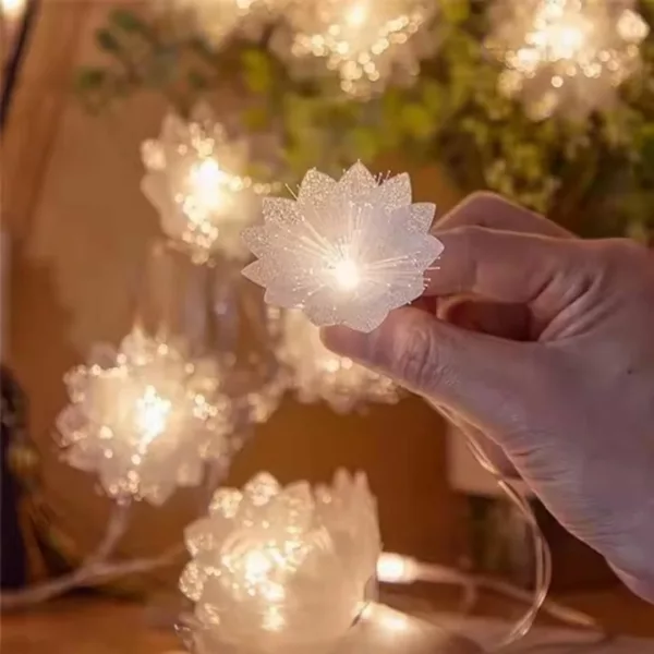 Guirlande fleur LED fibre optique – Image 6